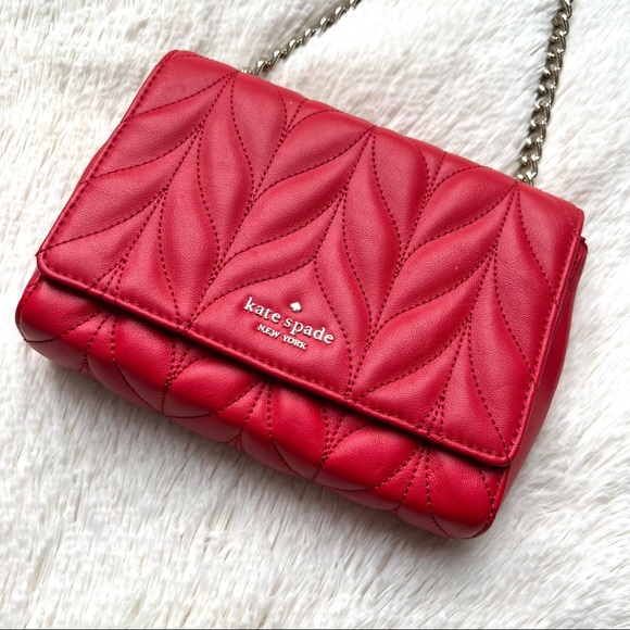 kate spade Handbags - Kate Spade Briar Lane quilted mini Emelyn crossbody purse in red leather